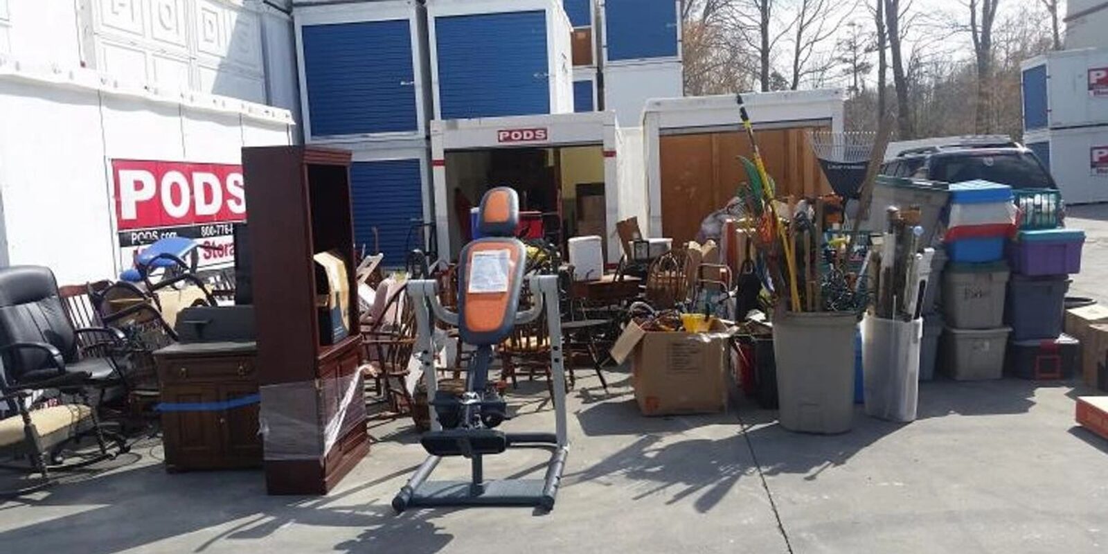 Royalty Moving truck loaded and road-ready outside a home